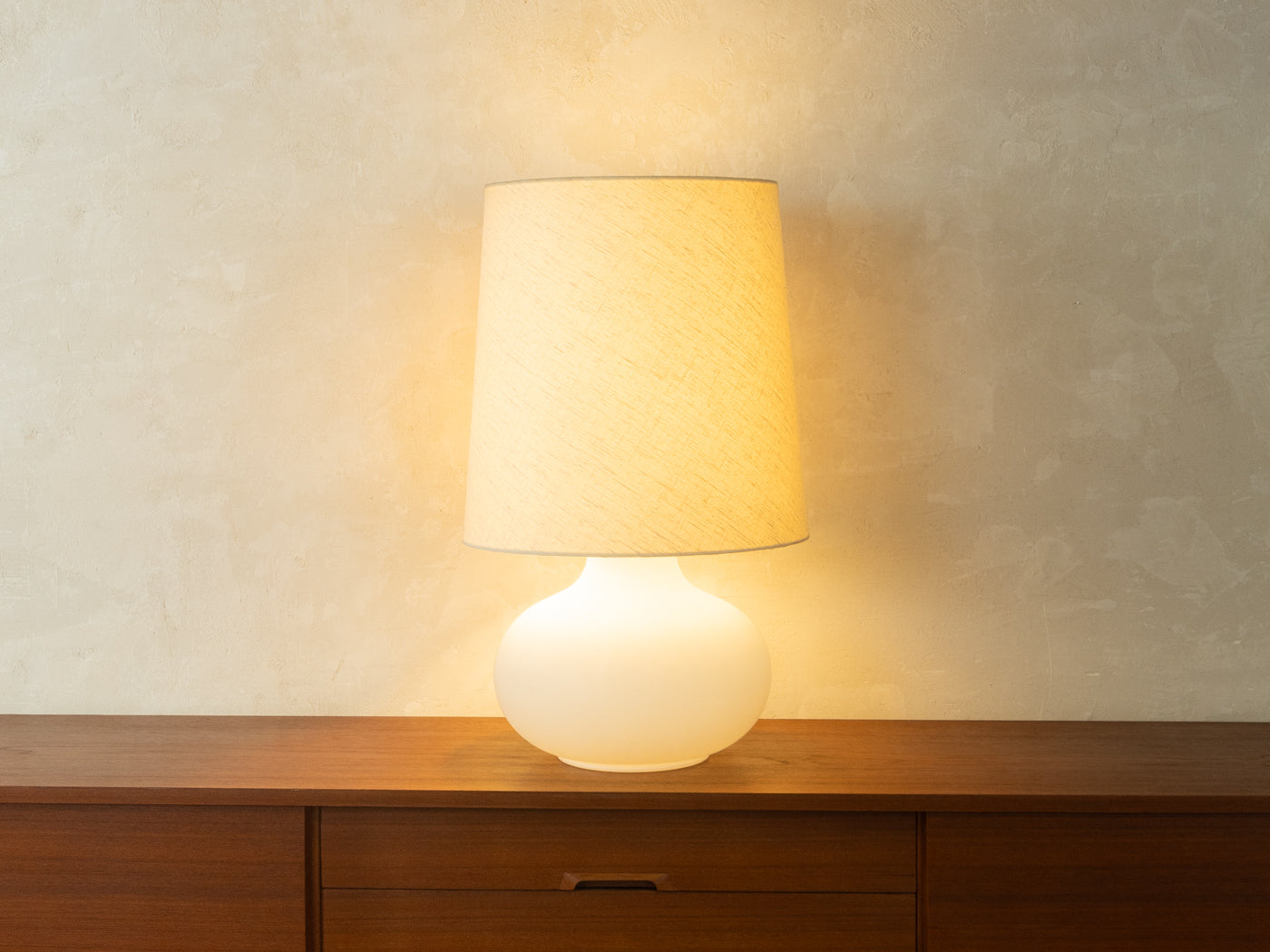 1970s Table Lamp, Heinz Josef Ohm, Glashütte Limburg