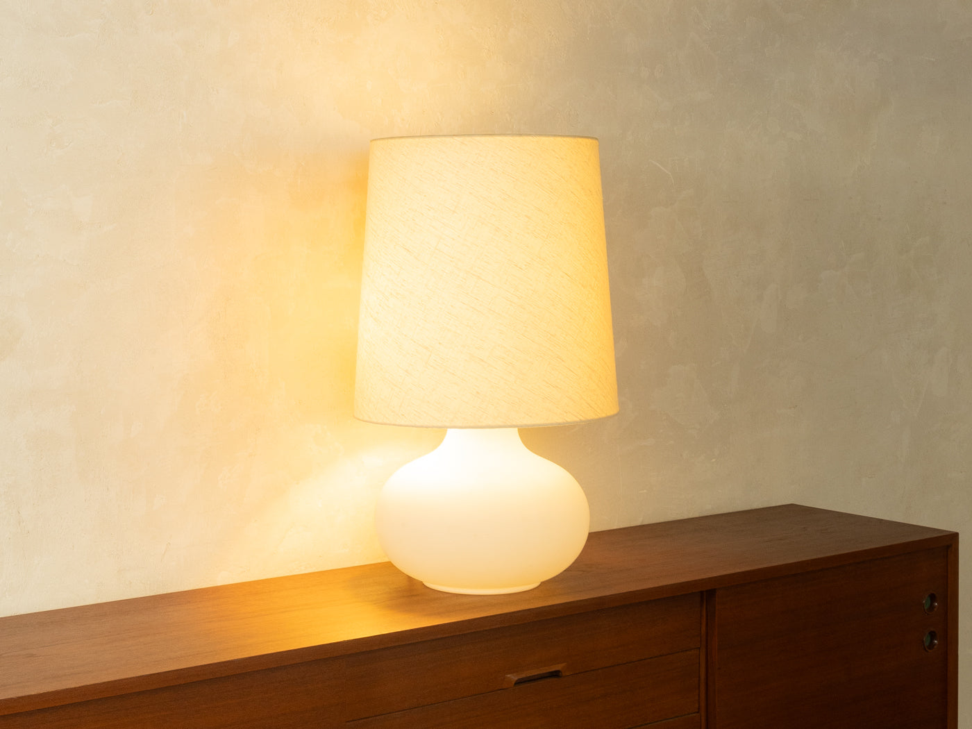 1970s Table Lamp, Heinz Josef Ohm, Glashütte Limburg