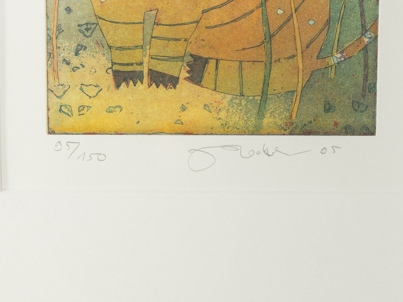 Farbradierung von Jutta Votteler, 33cm x 41cm - Bild 2