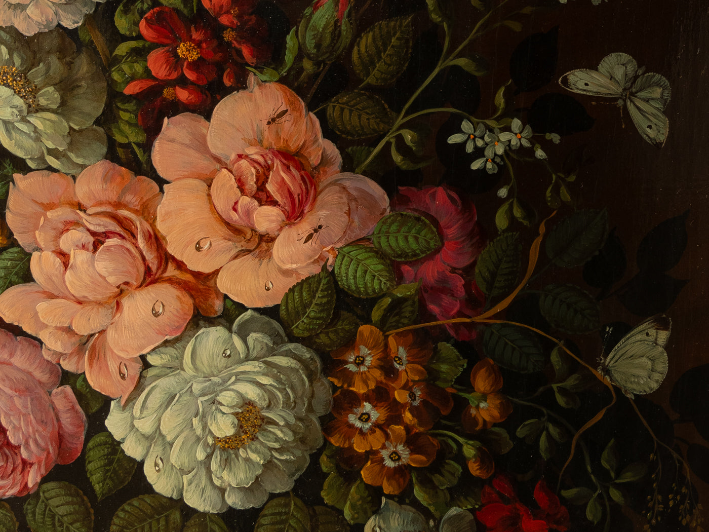Blumenstillleben von Oskar Denner, Öl auf Platte, 67cm x 77cm - Bild 2