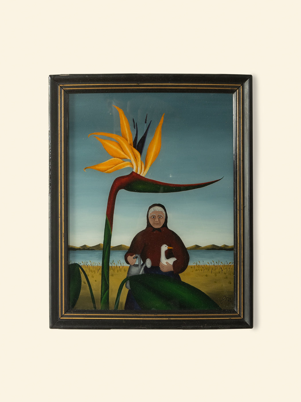 Gemälde, Naive Kunst, 28cm x 35cm  - Bild 4