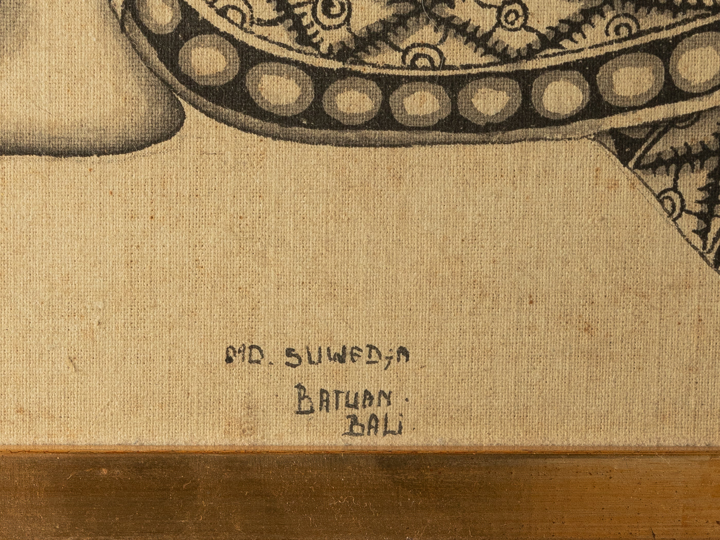 Tuschezeichnung im Batuan-Stil von Made Suwedja, 44cm x 66cm - Bild 2