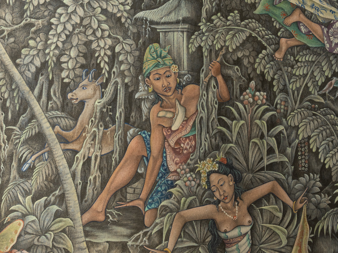 Acrylgemälde im Ubud Stil von C. Manggih