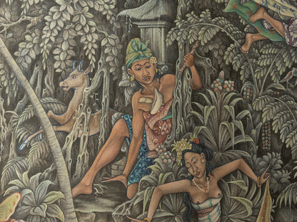 Acrylgemälde im Ubud Stil von C. Manggih