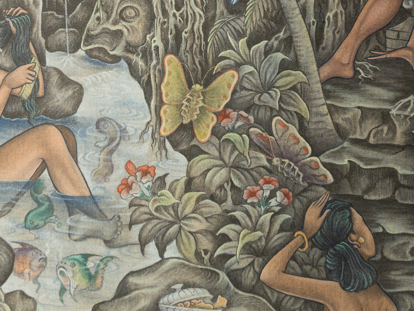 Acrylgemälde im Ubud Stil von C. Manggih