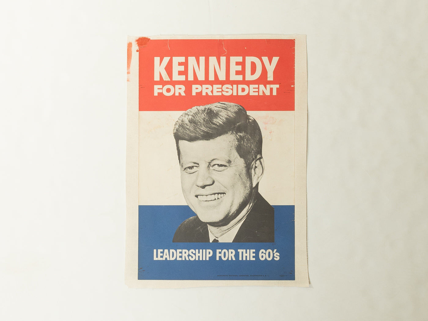 John F. Kennedy campaign poster, 40cm x 56cm