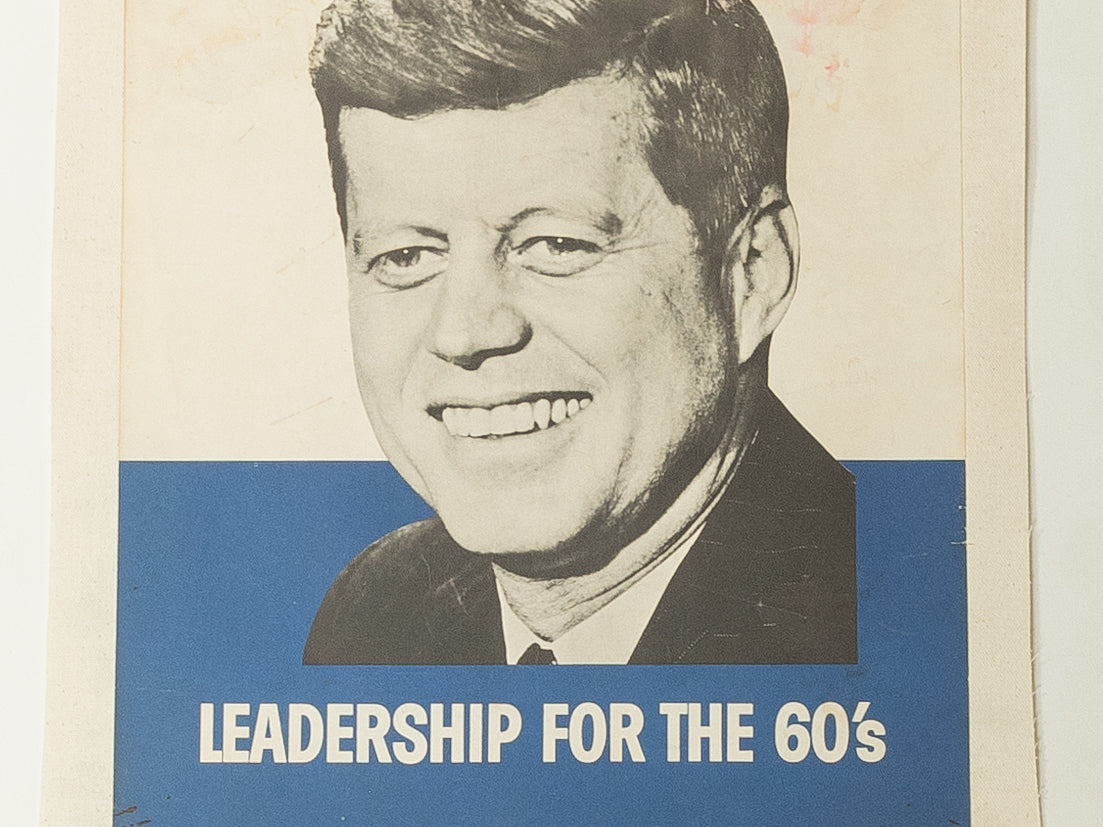 John F. Kennedy campaign poster, 40cm x 56cm