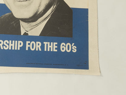 John F. Kennedy campaign poster, 40cm x 56cm