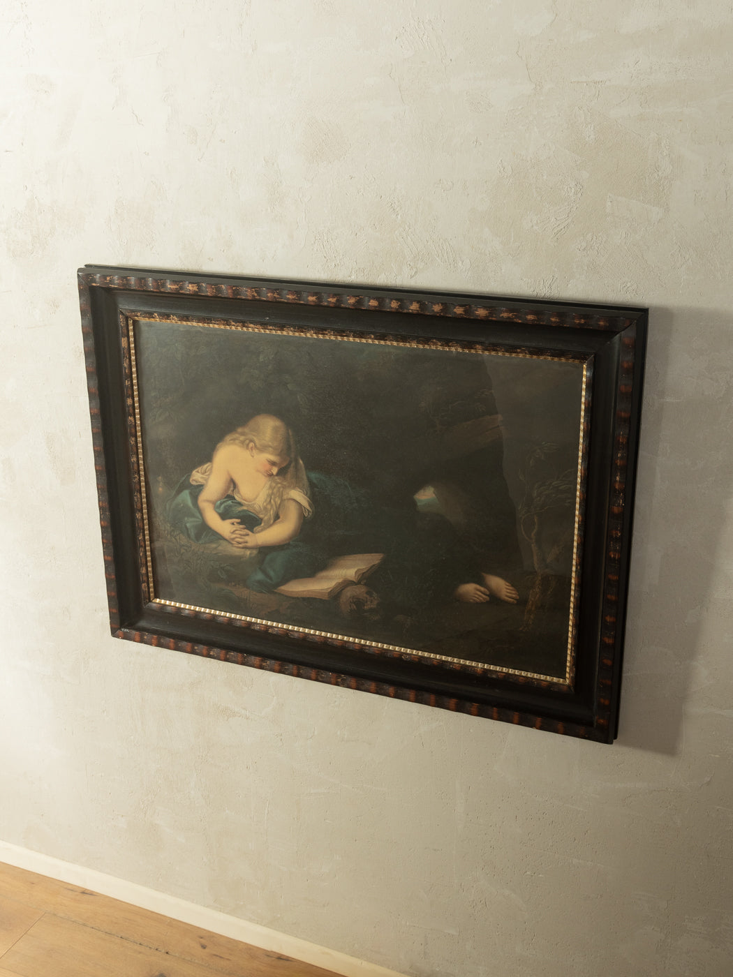 Kunstdruck des Gemäldes "Büßende Maria Magdalena" von Pompeo Girolamo Batoni