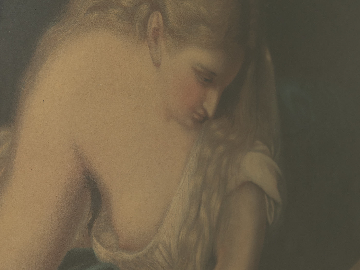 Kunstdruck des Gemäldes "Büßende Maria Magdalena" von Pompeo Girolamo Batoni