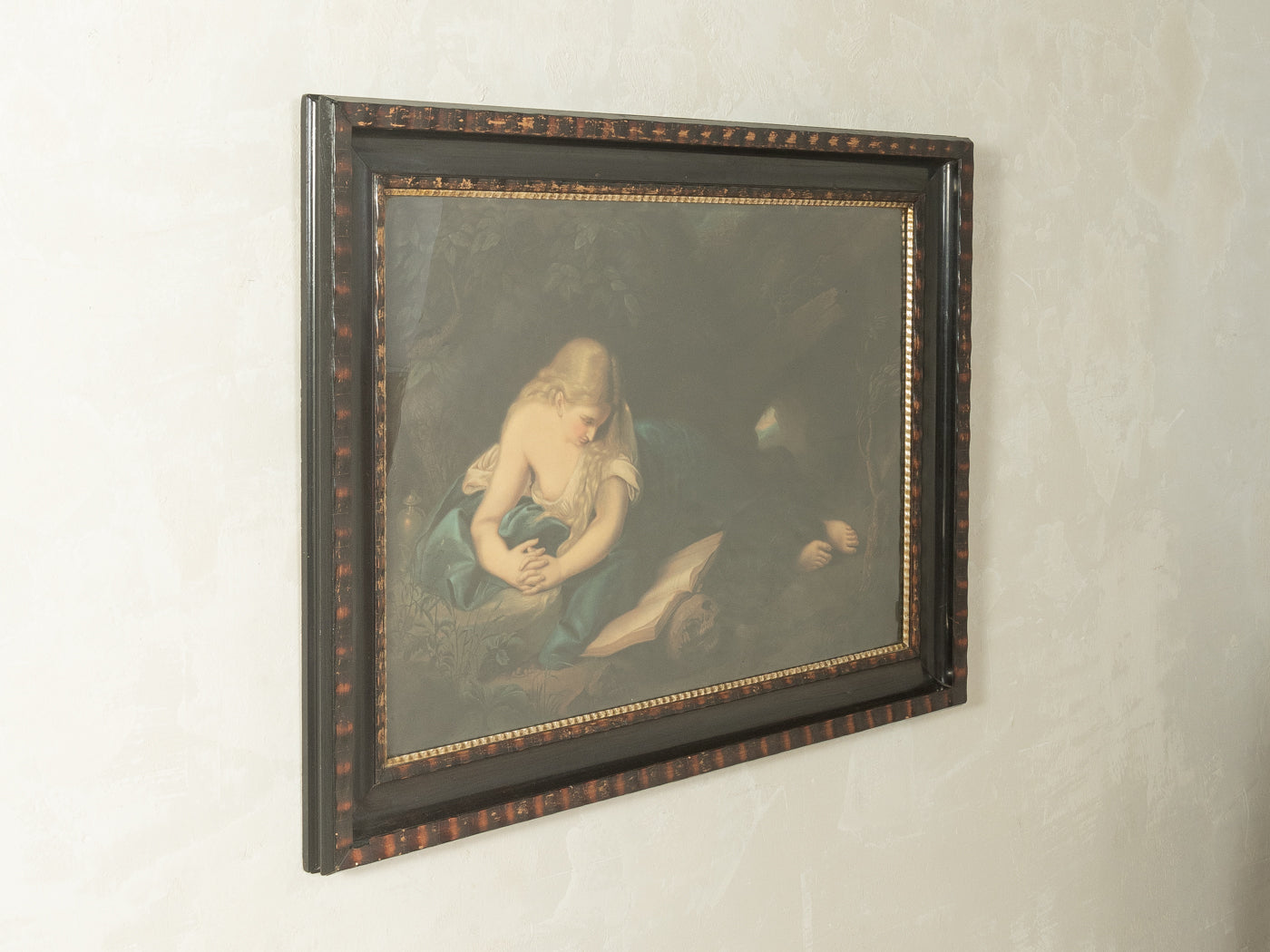 Kunstdruck des Gemäldes "Büßende Maria Magdalena" von Pompeo Girolamo Batoni