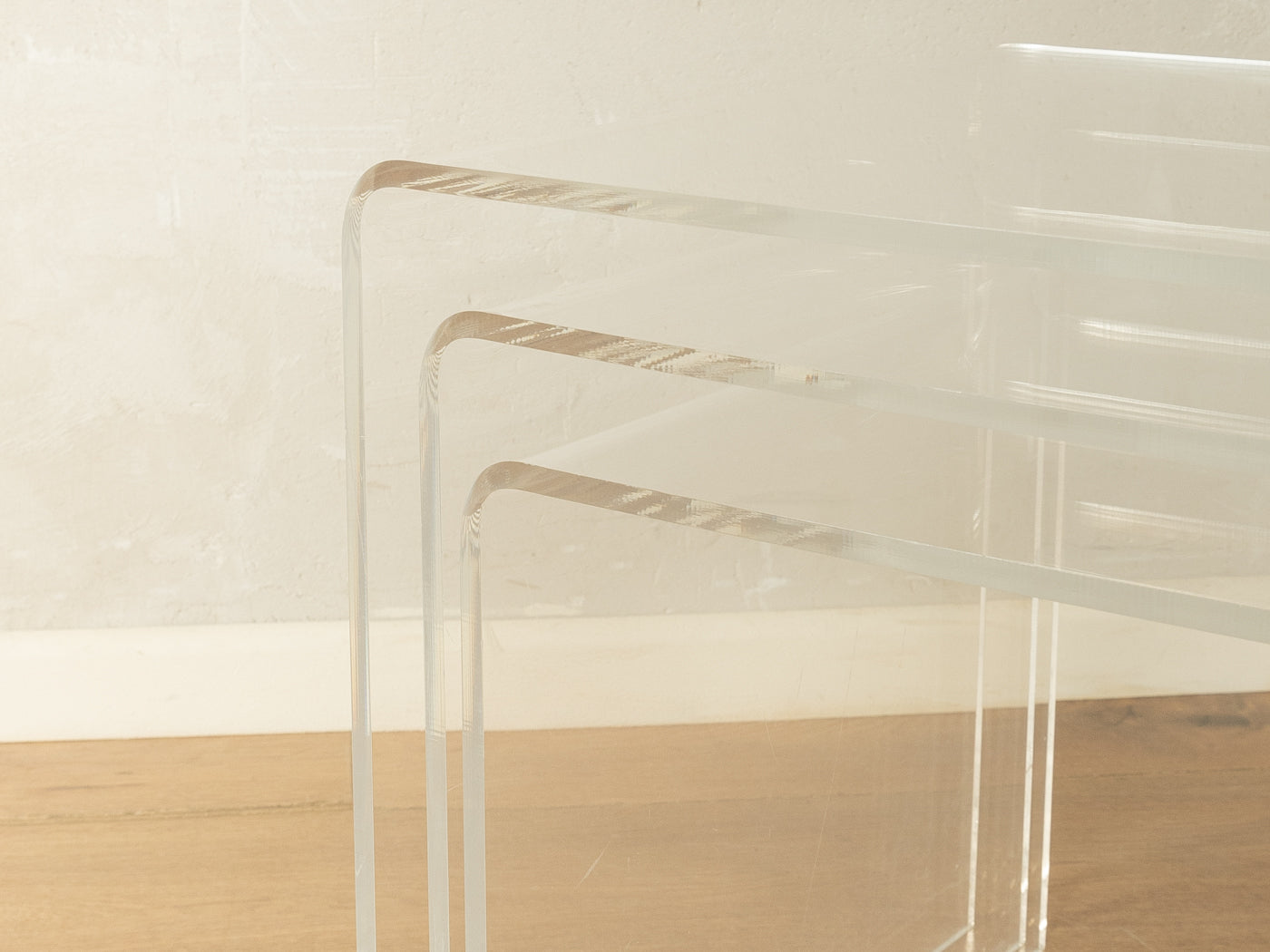 1960s Acrylic Side Tables