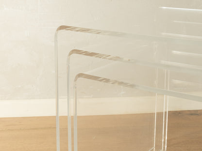 1960s Acrylic Side Tables