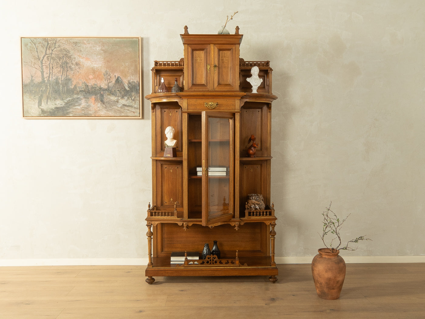 Antikes Gründerzeit Vertiko, um 1900
