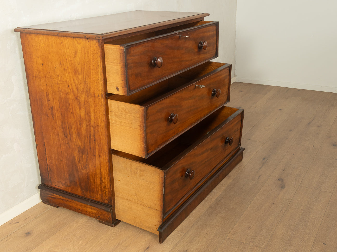 Victorian Linen Press Chest of Drawers, circa 1840