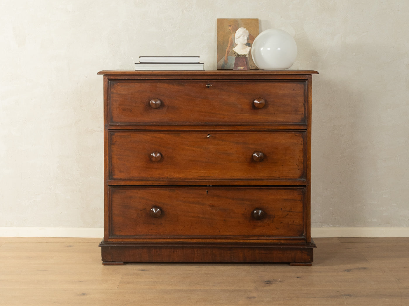 Victorian Linen Press Chest of Drawers, circa 1840