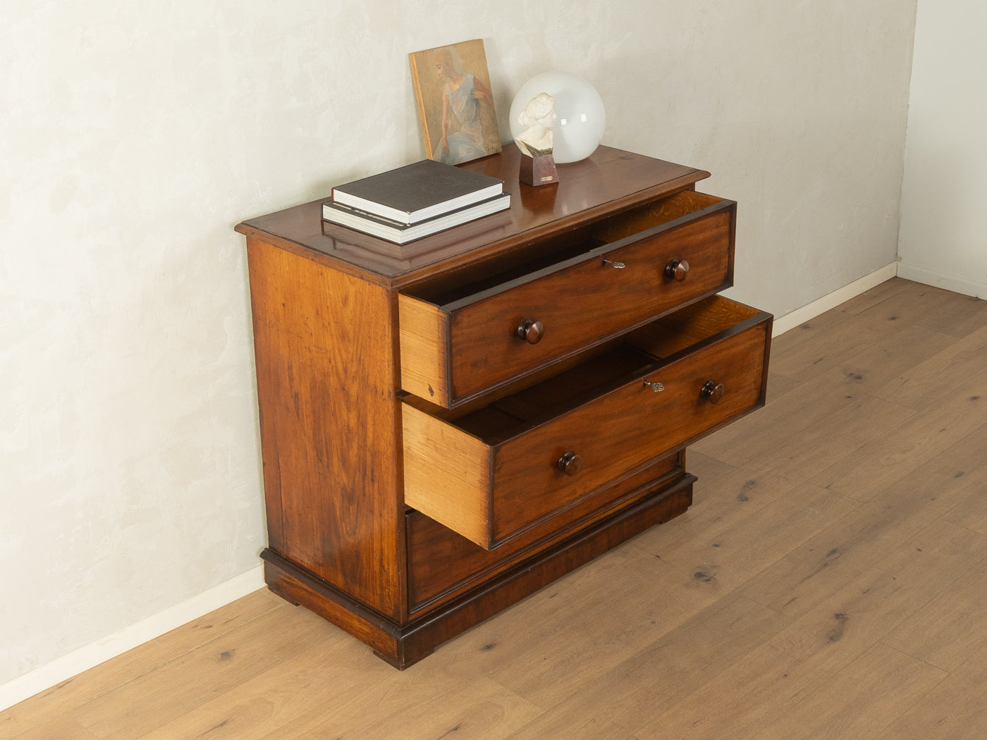 Victorian Linen Press Chest of Drawers, circa 1840
