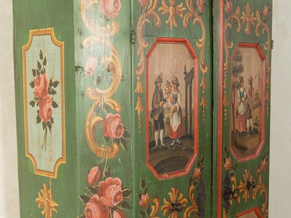 Antiker handbemalter Bauernschrank - Bild 6