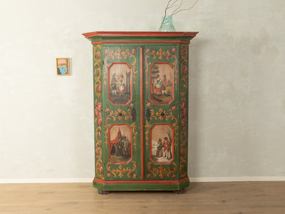 Antiker handbemalter Bauernschrank - Bild 2