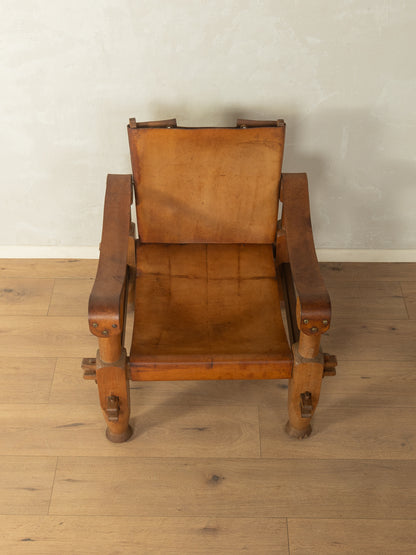 Brutalistischer Vintage Safari Sessel