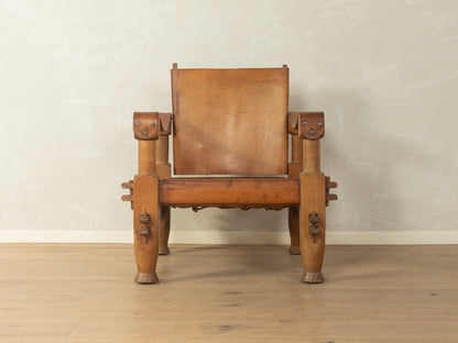 Brutalistischer Vintage Safari Sessel