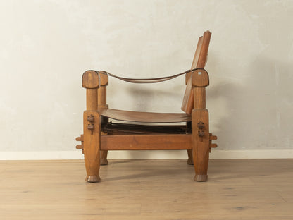 Brutalistischer Vintage Safari Sessel