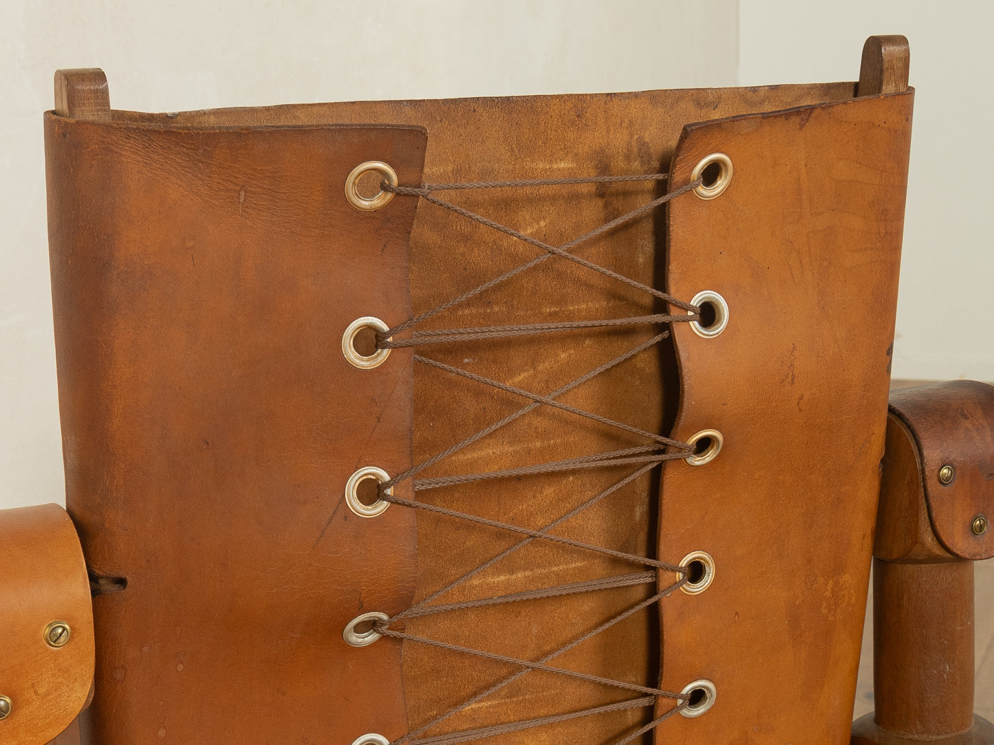 Brutalistischer Vintage Safari Sessel - Bild 6