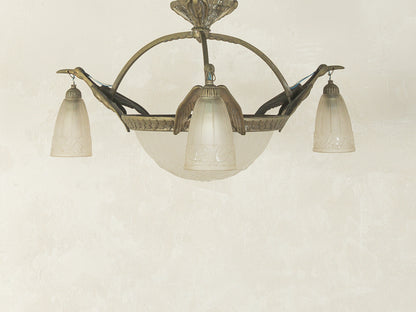 1920s Art Deco ceiling light