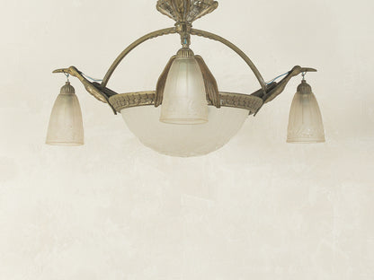 1920s Art Deco ceiling light