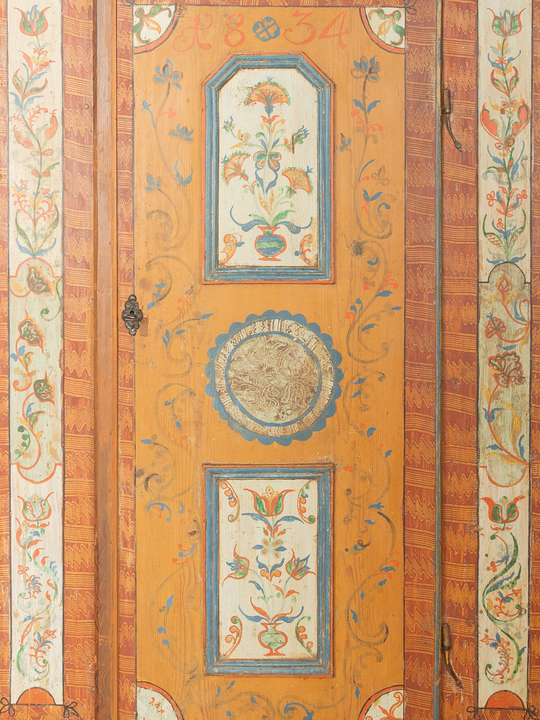 Antiker handbemalter Bauernschrank - Bild 6
