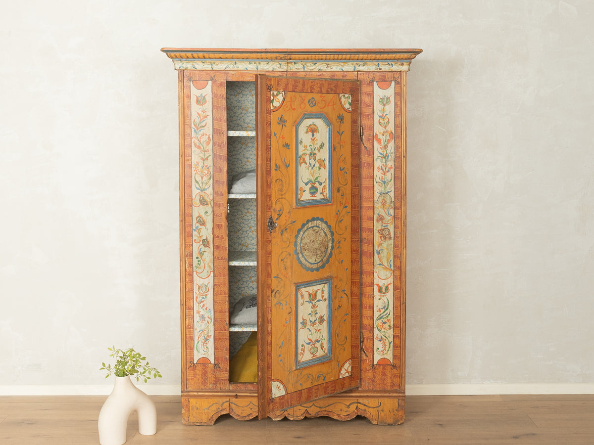 Antiker handbemalter Bauernschrank - Bild 1
