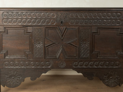 Grafschaften-Truhe aus Eiche von 1748 - Bild 9