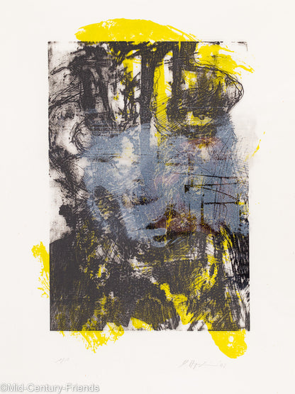 At Night, Farblithographie, 41 x 51 cm