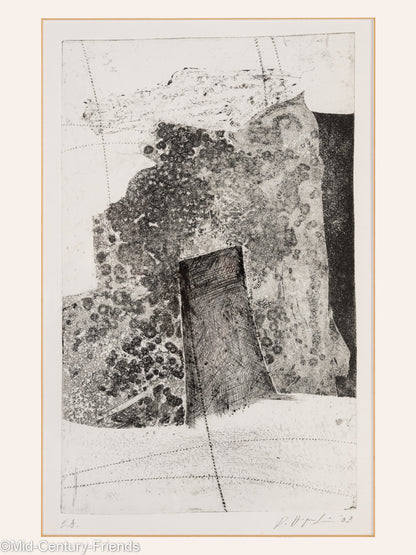 Fragmente, S/W Radierung (Set), 31 x 41 cm