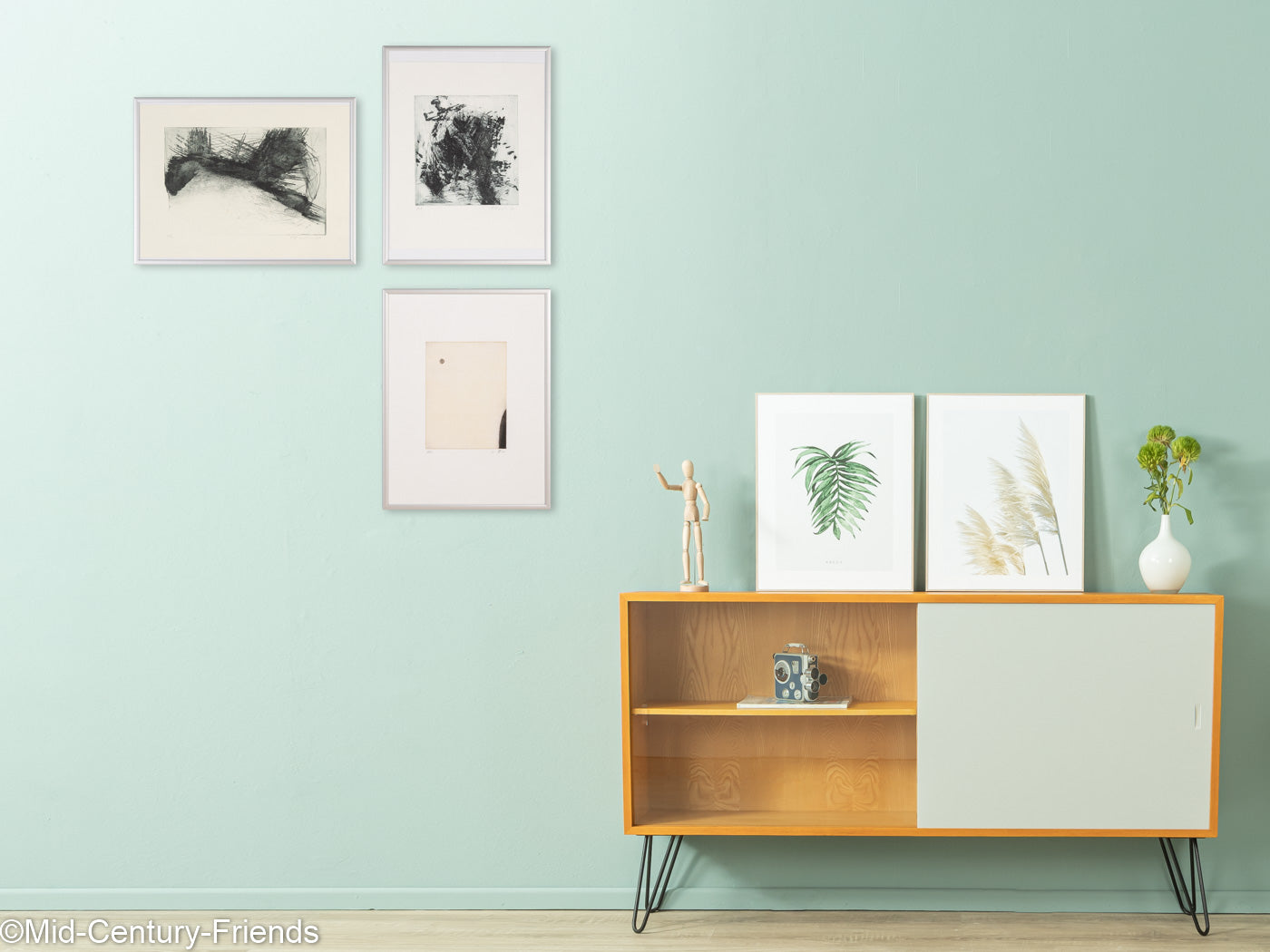 Day and Night, S/W Holzschnitt (Set), 31 x 41 cm