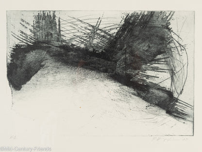 Day and Night, S/W Holzschnitt (Set), 31 x 41 cm