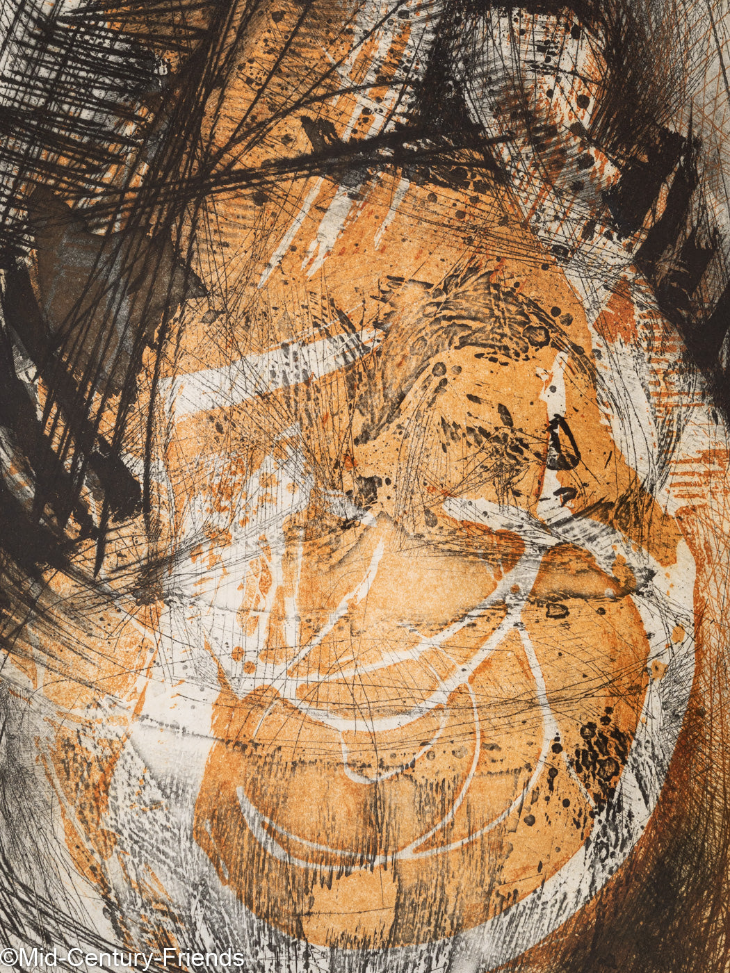 Heartbeat, Radierung auf dickem Papier, 75 x 93 cm