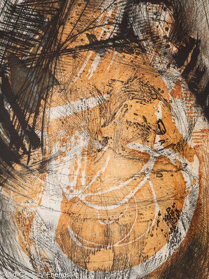 Heartbeat, Radierung auf dickem Papier, 75 x 93 cm