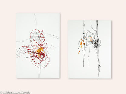 Biographies (Set), Acryl auf Leinwand, 60 x 90/80 cm