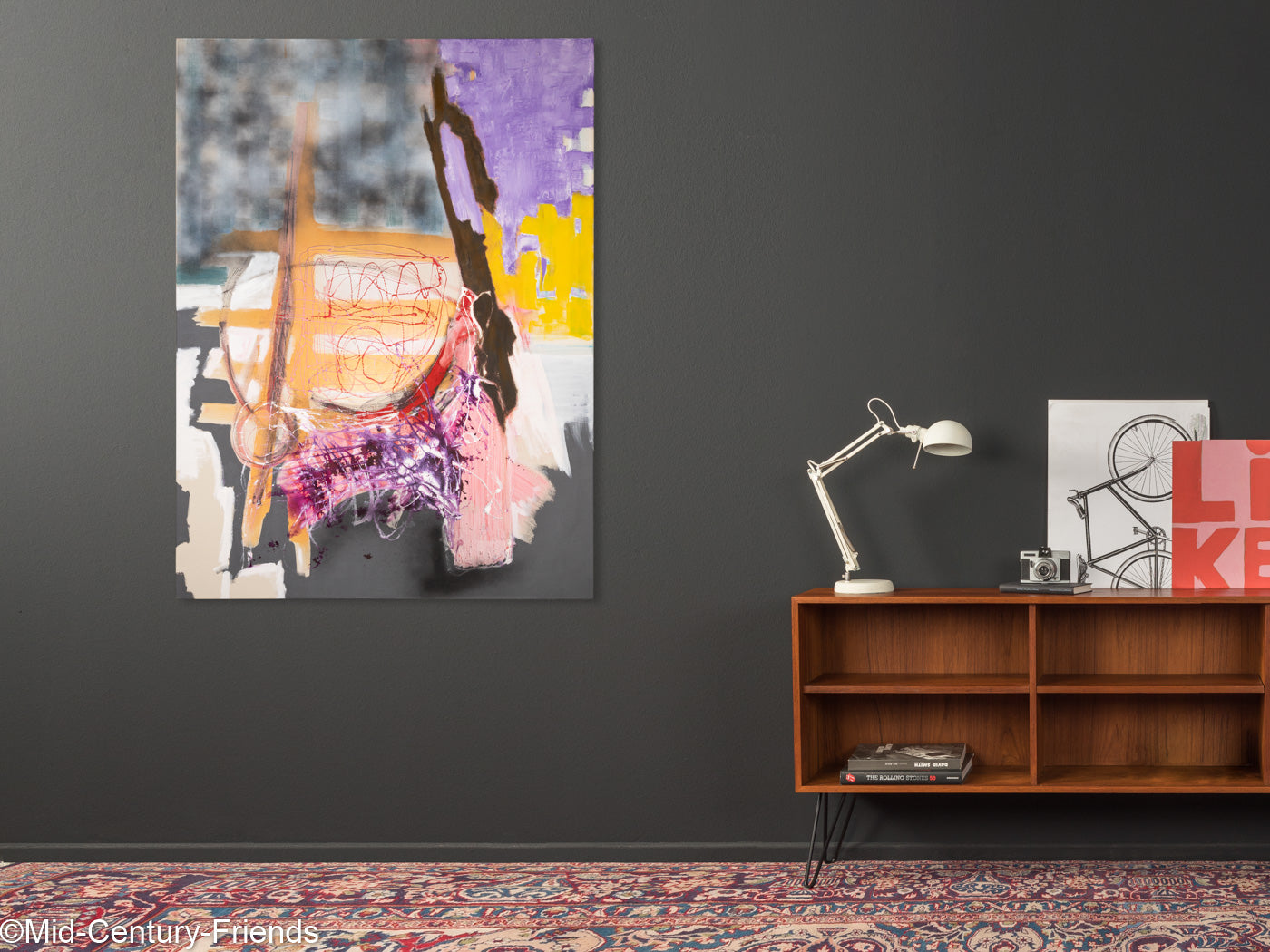 Bullfight, Acryl, Öl und Leim auf Leinwand, 115 x 155 cm