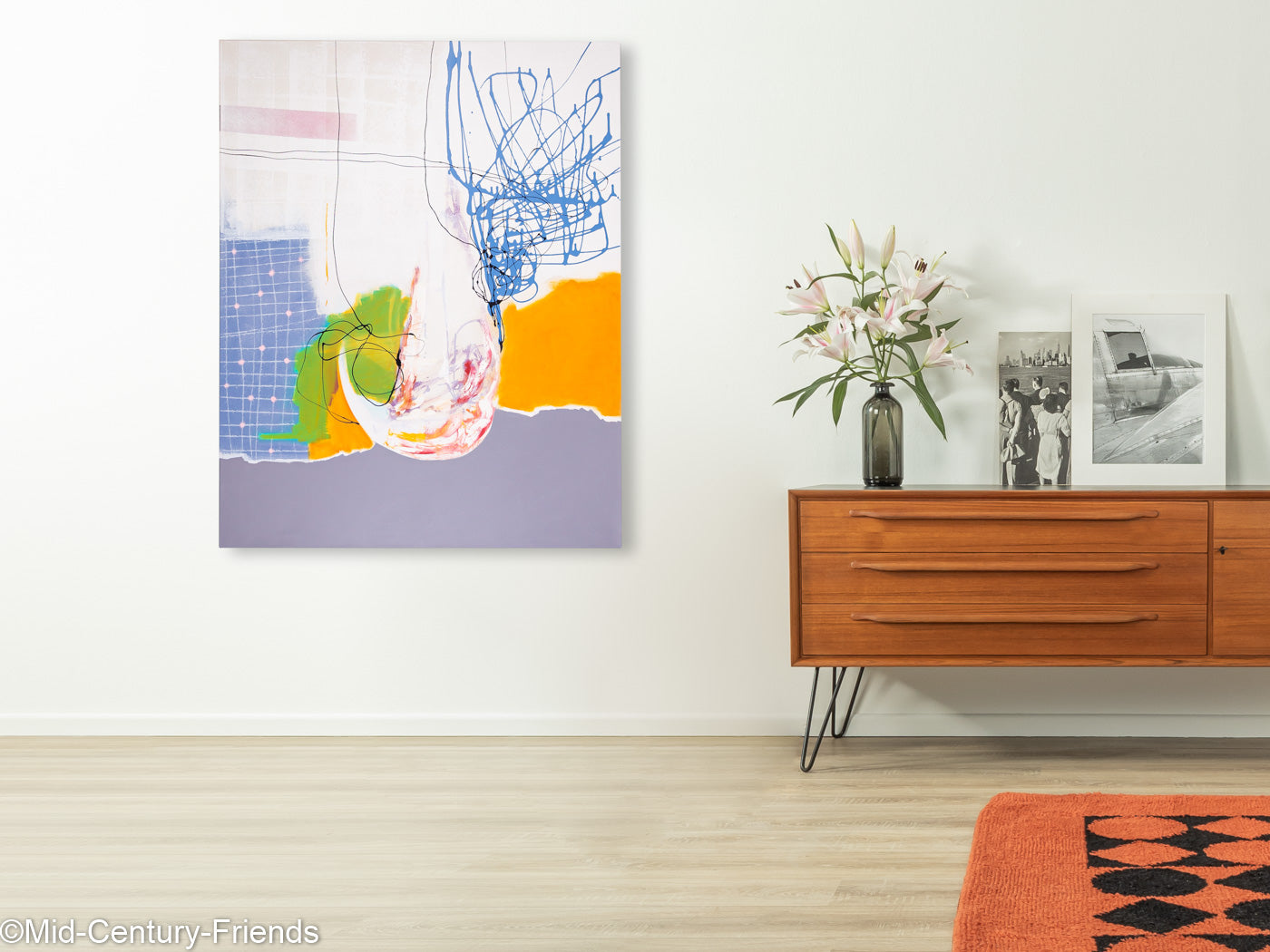 Water Falling Down, Acryl/Öl auf Leinwand, 120 x 150 cm