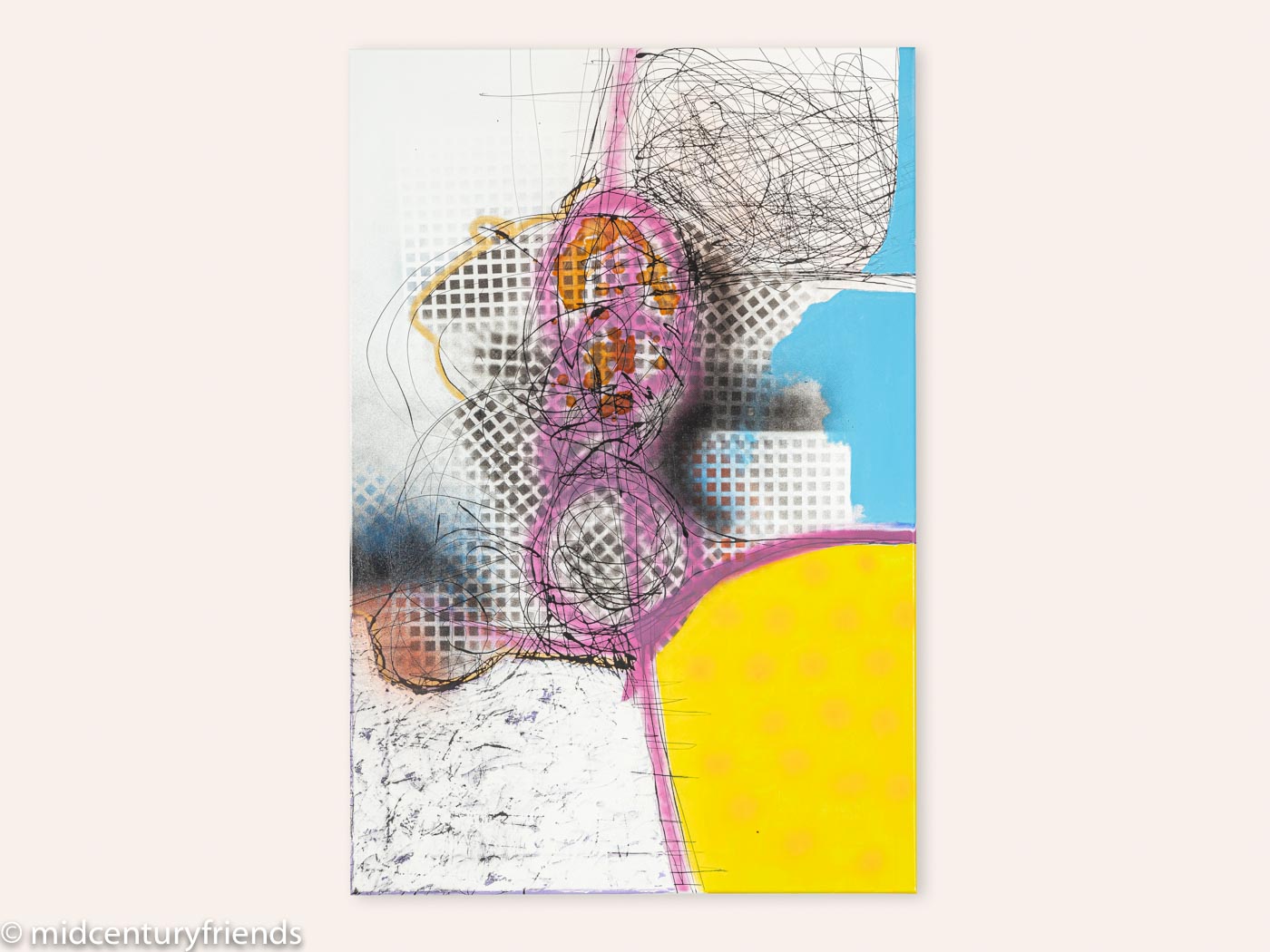 Was geht?, Mischtechnik auf Leinwand, 60 x 90 cm
