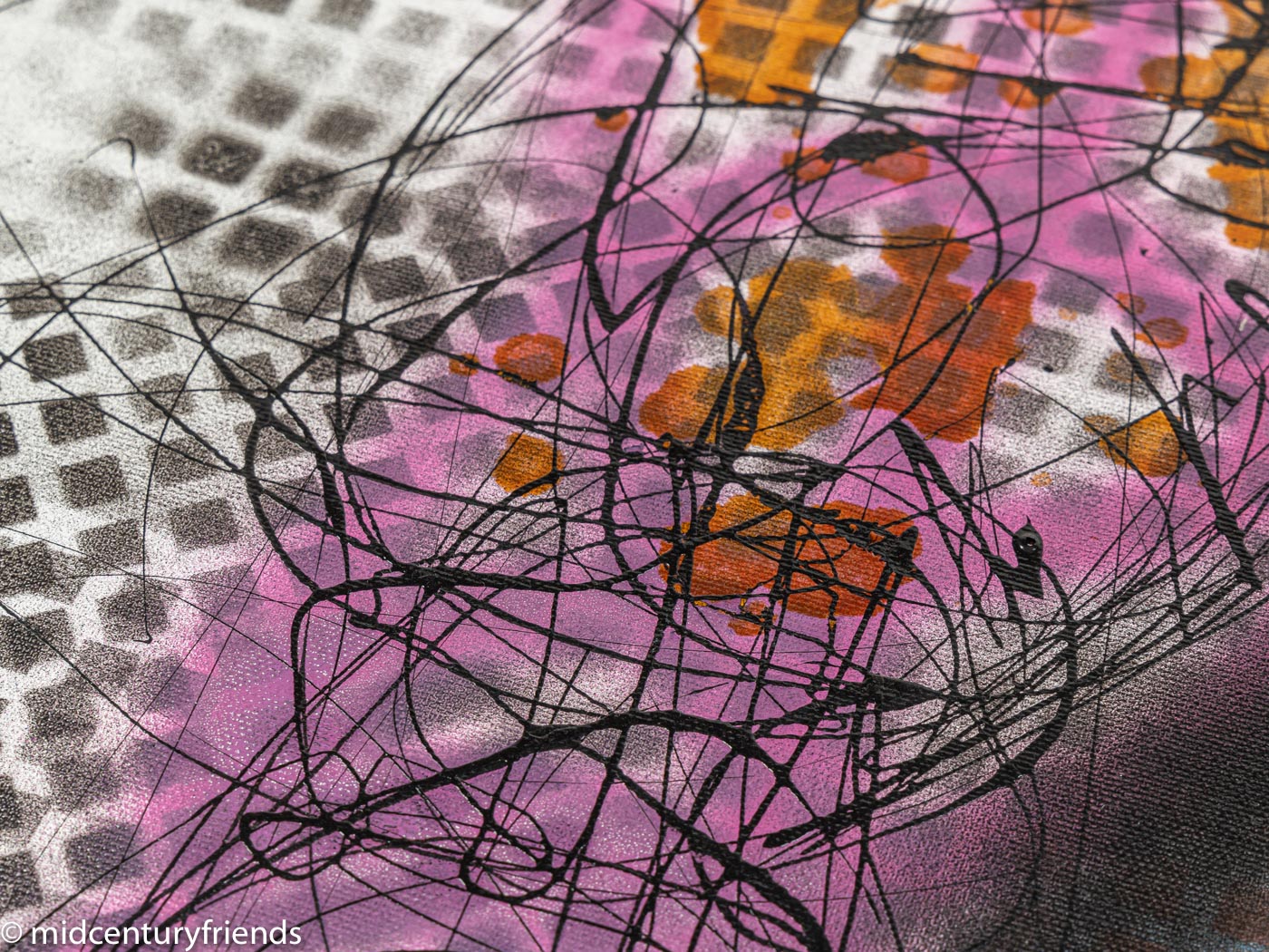 Was geht?, Mischtechnik auf Leinwand, 60 x 90 cm