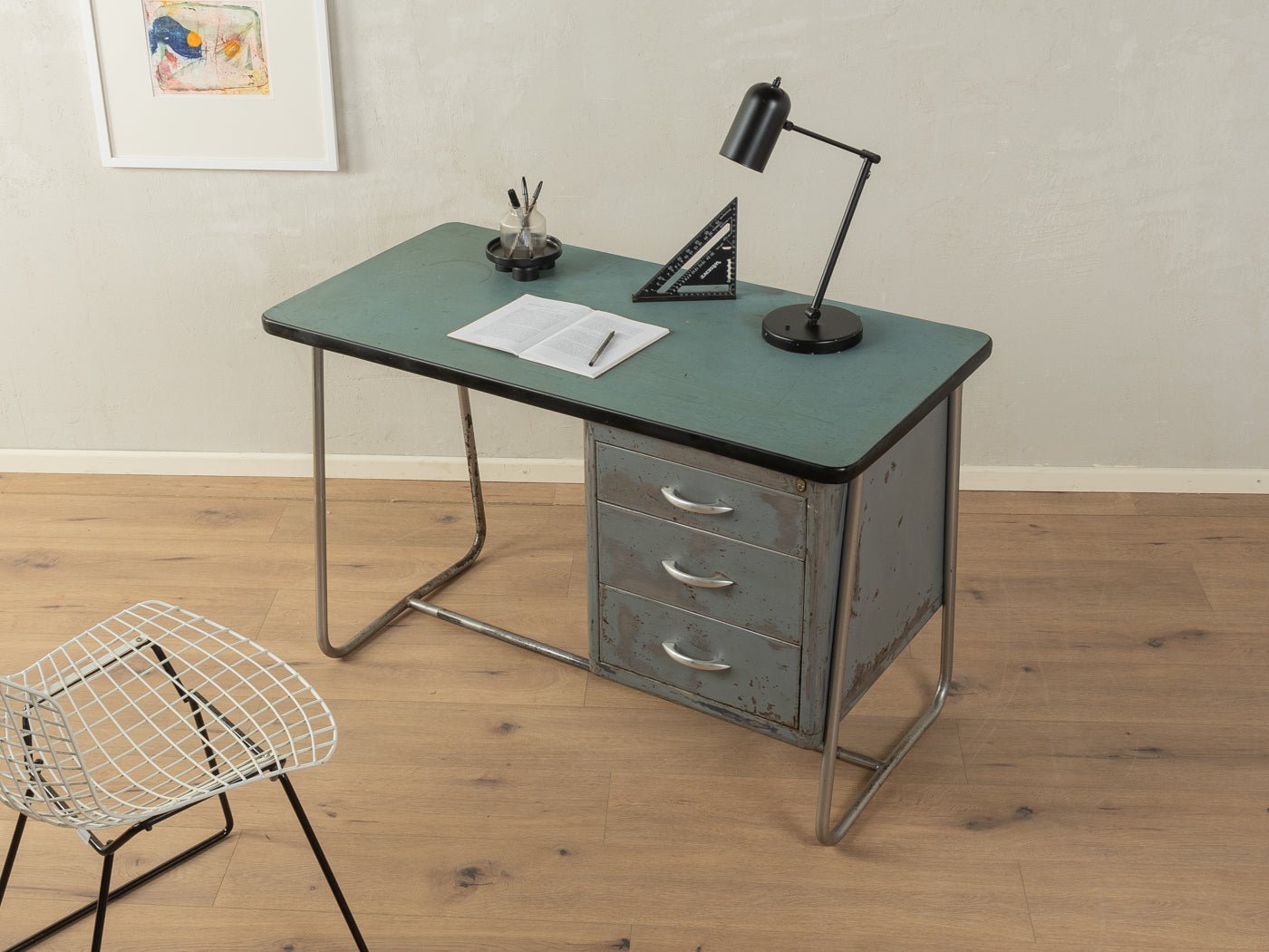 1950er Jahre Industrie - Schreibtisch - Mid Century Friends - Vintage - Retro - Mid Century