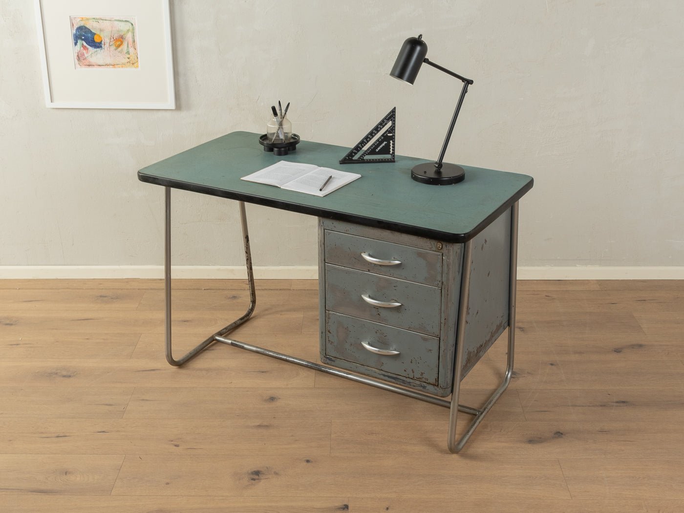 1950er Jahre Industrie - Schreibtisch - Mid Century Friends - Vintage - Retro - Mid Century