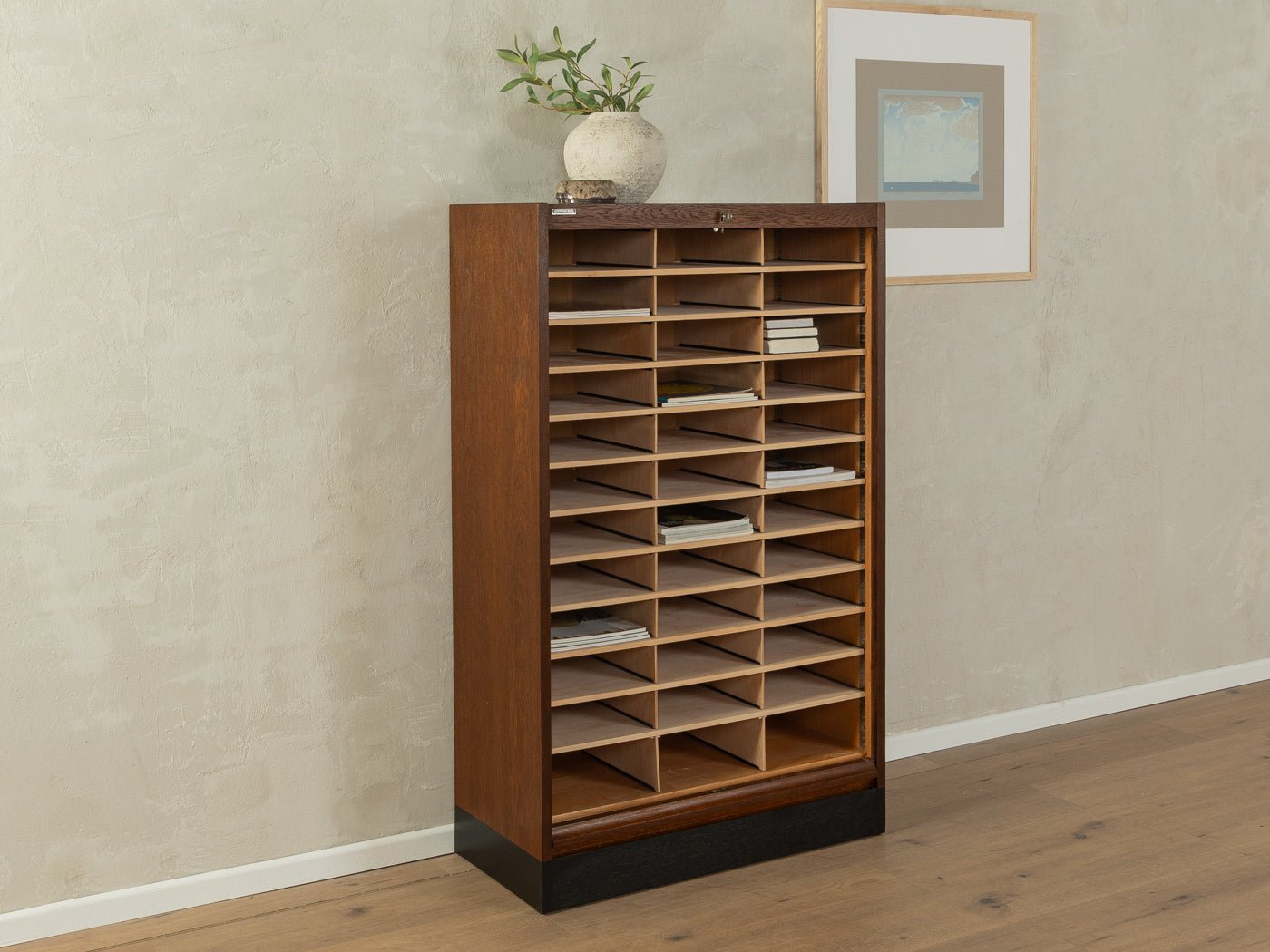 1950er Jahre Rollladenschrank, Soennecken - Mid Century Friends - Vintage - Retro - Mid Century