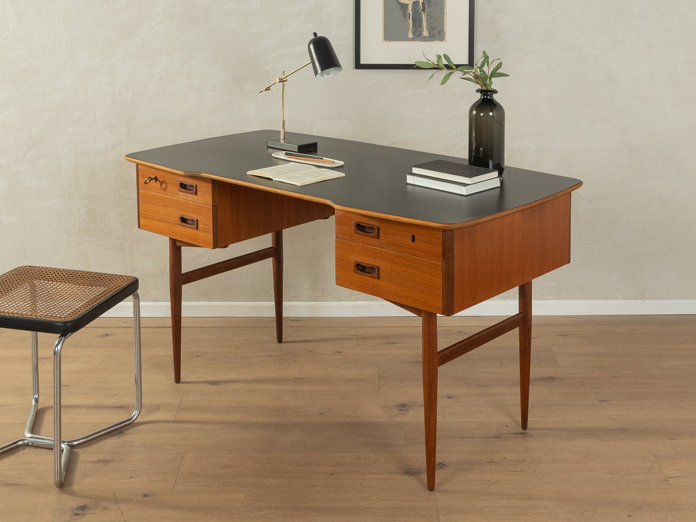 1950er Jahre Schreibtisch, Musterring - Mid Century Friends - Vintage - Retro - Mid Century