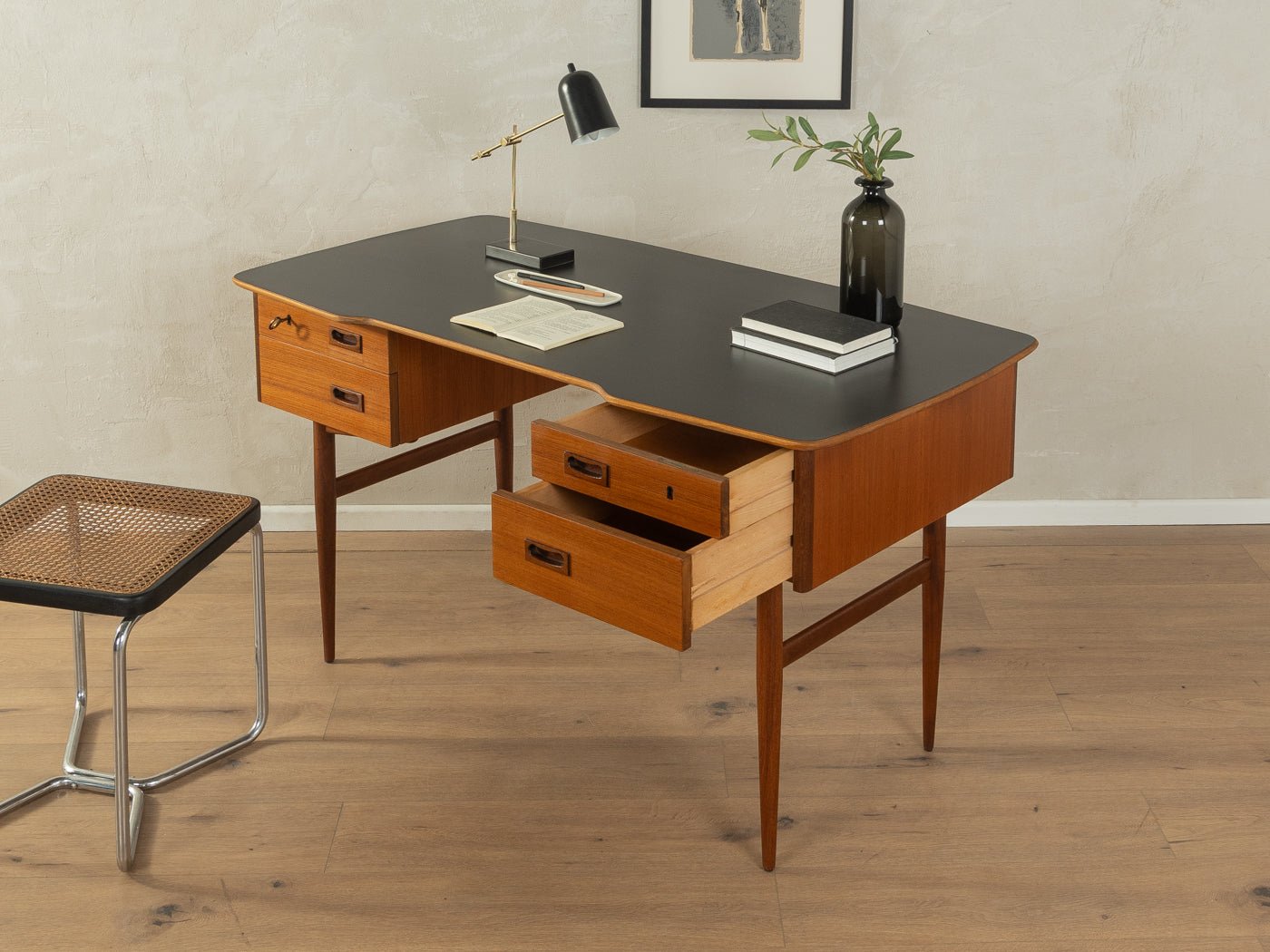 1950er Jahre Schreibtisch, Musterring - Mid Century Friends - Vintage - Retro - Mid Century