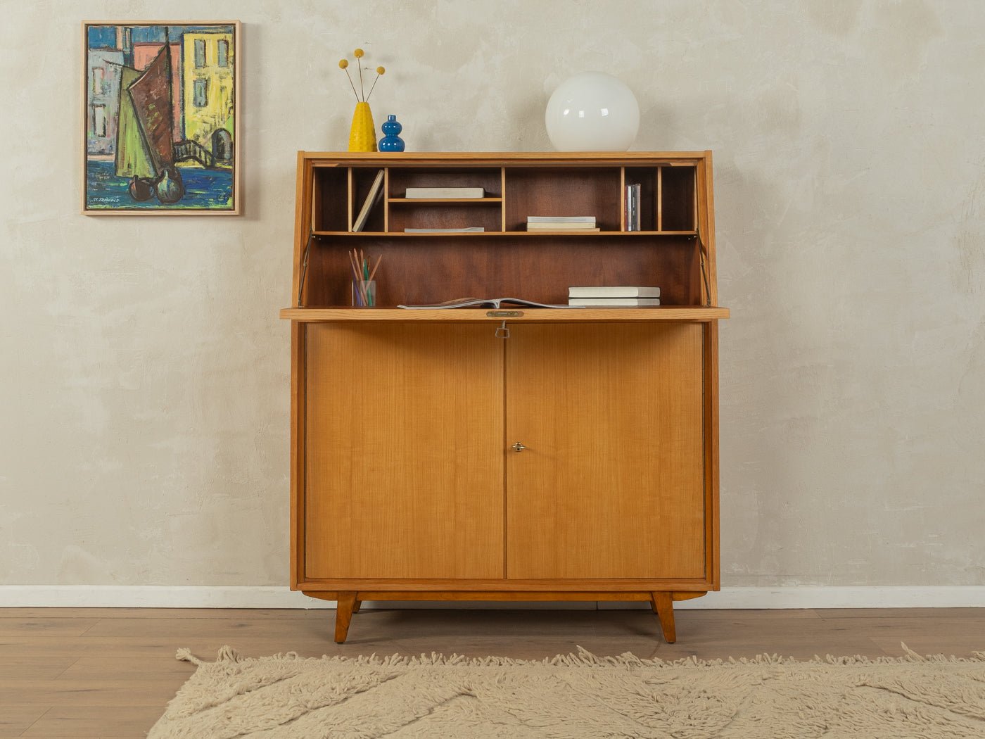 1950er Jahre Sekretär, Musterring - Mid Century Friends - Vintage - Retro - Mid Century
