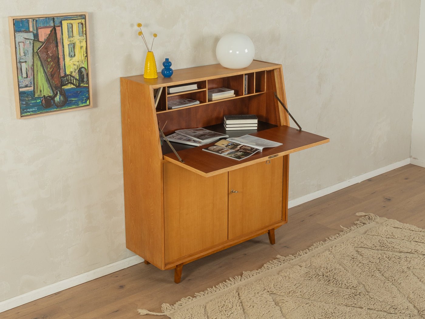 1950er Jahre Sekretär, Musterring - Mid Century Friends - Vintage - Retro - Mid Century